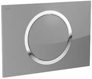 Mepa Betätigungsplatte MEPAZERO 421861 TEG 2-M, 2-Mengen Glas/silber