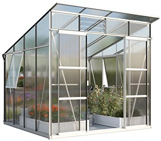 VITAVIA Gewächshaus »Freya 7600/6 ( BxT 258/292 cm )« silberfarben