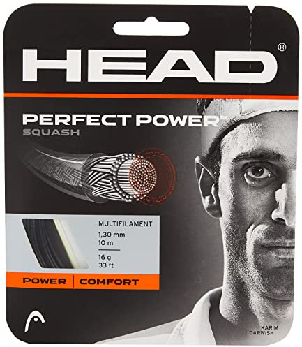 HEAD Perfect Power Corda per Racchetta da Tennis, Colore: Nero, 100 m