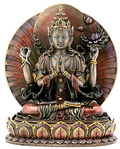 Große Avalokiteshvara tibetische Buddhismus-Statue, 25,4 cm hoch