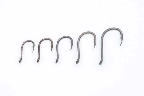 Korda Choddy Barbless Hooks, Size 4, Durable Steel, Ideal for Chod and Hinged Stiff Rigs, Features Out-Turned Eye and Curved Sharp Point, Available in Barbed or Barbless Options