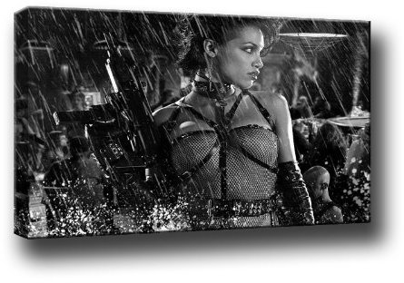 Bild auf Leinwand - SIN CITY - MOVIE- 100 x 70 - Fertig gerahmte Kunstdruck Bilder als Wandbild
