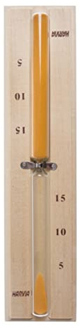 Harvia 6417659004244 SAC19900 Sauna Hourglass 15 Minutes en Bois, Jaune