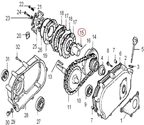 Ersatzteil für Benzinmotoren Passfeder 5 x 5 x 40 für Kurbelwellen