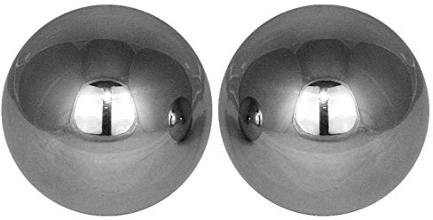 Gebrüder Lomprich Edelstahlkugeln poliert 2 Stück Durchmesser 18cm