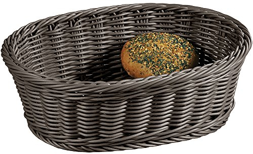 KESPER 19826 Corbeille de Fruits/Pain Ovale Bois Gris 29,5 x 23 x 9,5 cm