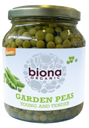 Biona Organic - Jarred Vegetables - Garden Peas - 350g
