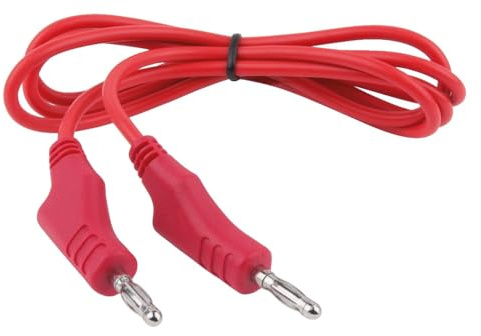 KS Tools 150.1667 Messleitungs-Verlängerung mit Doppel Stecker und zusätzlicher Buchse 1.100 mm (rot)