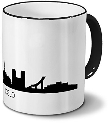 digital print Städtetasse Oslo - Design Skyline/Silhouette Oslo