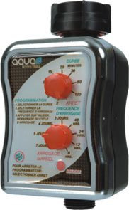 Aqua 9801426 - Programador de riego, 17 x 8 x 7 cm, color negro