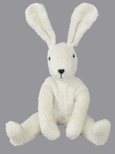 Hase weiß handgefertigt, ein treuer Gefährte 30cm