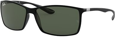 Ray Ban Unisex Sonnenbrille Liteforce Tech, Gr. X-Large (Herstellergröße: 62), Schwarz (Gestell: Schwarz, Gläser: Grün Klassisch 601/71)