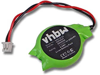 vhbw BIOS-Batterie kompatibel mit IBM Lenovo Thinkpad A30P, A31P, R40, R40e, R50, R50e, R50p, R51, R52, R60, R60e, T20, T21, T22, T23, T30, T40, T41, T42, T43 (200 mAh, 3V, Li-Ion)