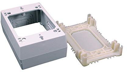 Legrand Wiremold C53 Cordmate II Cord Cover Low Voltage Data Comm Box, Organizer for Wall, Holds Up to 3 Cords or Cables, White (1 Pack)