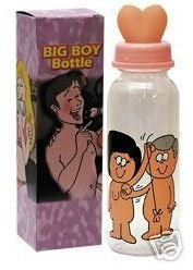 Nuckelflasche mit Busen - Aufsatz