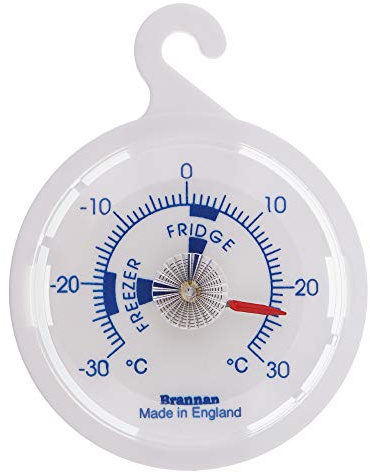Brannan Fridge Freezer Thermometer with Hanging Hook