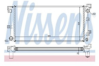 NISSENS Kühler Motorkühlung Kühler Wasserkühler Motorkühler 60985