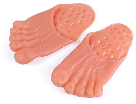 Bristol Novelty MD213 Jumbo Füße, Rosa, unisex - erwachsene, beige/pink, Einheitsgröße