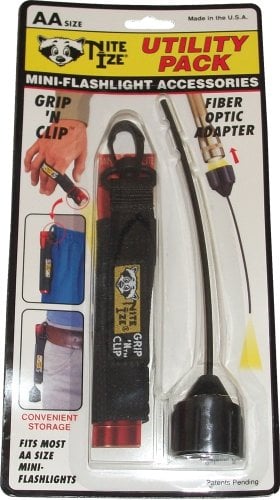 Nite Ize Utility Pack - Zubehörsatz für die meisten AA-Taschenlampen - mit Fiberglasaufsatz und Neopren-Handschutz
