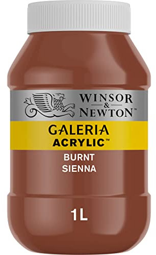 Winsor & Newton 2154074 Galeria Acrylfarbe, hohe Pigmentierung, lichtecht, buttrige Konsistenz, 1000 ml Topf - Siena Gebrannt