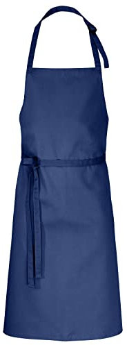 DESERMO 5er Set Premium Latzschürze 100x80cm (LXB) - Verstellbare Küchenschürze für Frau & Mann – Kochschürze aus Baumwollmischung - Schürze mit großer Farbauswahl - 220g/m²(Marineblau)