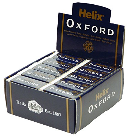 Helix Oxford Small Sleeve Erasers (Box of 30)