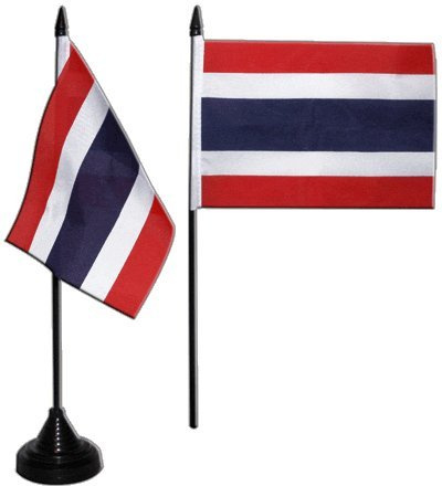 Digni® Drapeau de Table Thaïlande, Mini Drapeau - 10 x 15 cm