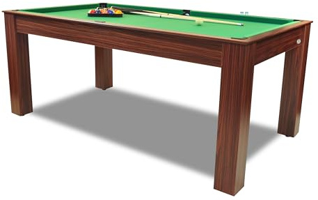 Gamesson Mars Combo Table - 6 Foot | 3-in-1 Pool, Table Tennis, Desk | Green & Blue Surfaces | Includes All Accessories | Perfect for Versatile Family Fun | Work & Play