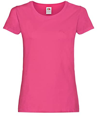 Fruit of the Loom women's value weight t-shirt, lady-fit - Purple - X-Large