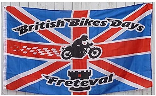 AZ FLAG - Flagge British Bike - 150x90 cm - British Bike Fahne 90 x 150 Cm Feiner Polyester - Flaggen