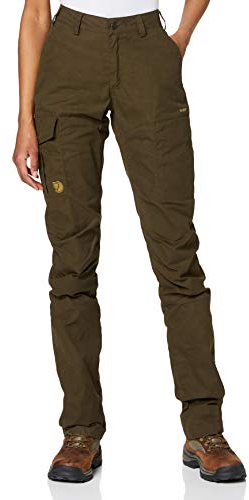 Fjällräven Damen Trekkinghose Karla Pro Curved, Dark Olive, 34, 89727-633