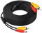 Cocar Auto Cavo DC 2 in 1 RCA Audio Video AV sorveglianza CCTV alimentazione Cavo 15m/50FT Prolunga per Camion Auto Retrovisione Parcheggio Fotocamera Reverse Trigger di piombo