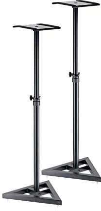Stagg SMOS-10 Flat Pack DJ Monitor Hi-Fi Surround Sound Speaker Stand Package (Pair)