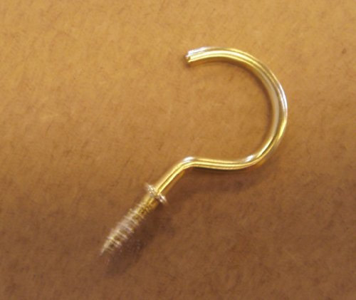 Holland Plastics Screw In Cup Hooks-One Pair-Ideal For Heavy Duty Type Blind/Fly Curtain/Strip Blind Original