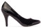 Andrés Machado - Damen Elegante Lackleder Pumps mit 9,5 cm Absatz - AM422 - Damen Sommer High Heels - Kleines Modell - Schwarzes Lackleder - Größe EU 36