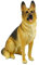 Unknown Deutscher Schäferhund Figurine, Braun, Realistisch, Dekorative Ausstellung, Tier, Animal Collection, Matt, 6.75 cm x 5.5 in x 2.657 in, 0.59 kg, 1 Stück