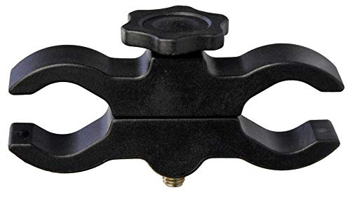 LENSOLUX Universal-Halterung für Lampe und ähnliches Zubehör aus 5 mm starkem, nylonverstärktem Kunststoff, Starke Verschraubung, Innendurchmesser bis 30 mm