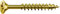 SPAX Universalschraube, 4,0 x 45 mm, 500 Stück, Kreuzschlitz Z2, Senkkopf, Teilgewinde, 4CUT, YELLOX, gelb verzinkt, 0291020400455