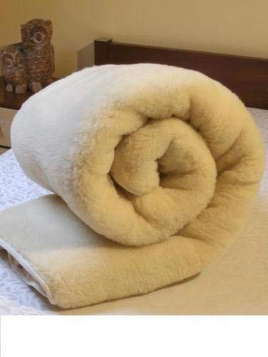 Merino Wool Bettdecke für King-Size-Bett, 240 x 200 cm, Exklusives Bettbezug Naturprodukt.