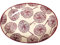 Tranquillo Seifenschale Floral Pusteblume, oval aus handbemalter Keramik mit Löchern für den Wasserablauf 14 x 9,5 x 2 cm