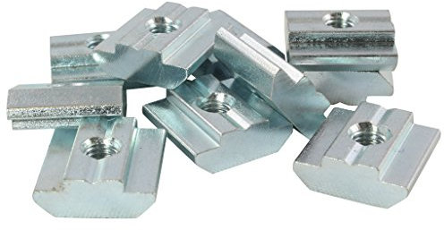 100x Nutenstein Nut 8 - Typ B - M8 mit Steg, schwer, Stahl verzinkt