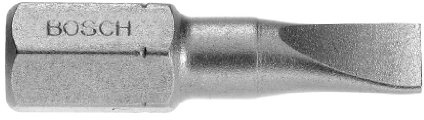 Bosch Professional Bit Extra-Hart für Längsschlitz-Schrauben (S0,8 x 5,5; Länge: 25 mm, 10 Stück)