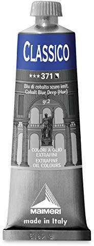 MAIMERI CLASSICO 60 ml, Extra feine Künstlerölfarbe, Farbton Kobaltblau dunkel (imit.)