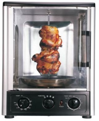 Syntrox Germany 52 Liter Dönergrill Gänsebräter Entenbräter Putenbräter Hähnchengrill Backofen Rotisserie Gyrosgrill