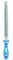 PFERD Werkstattfeile Halbrund-spitz, 300mm, halbrund-spitze Feile, Kreuzhieb H2 auf zwei Seiten, inkl. Ergonomie-Feilenheft, 11235307 – für universelle Schrupp- und Schlichtarbeiten geeignet