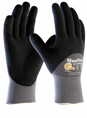 10er Pack MaxiFlex Ultimate ¾ beschichtet, Arbeitshandschuh, Montagehandschuh von DBI Trading, Größe:8 (M)