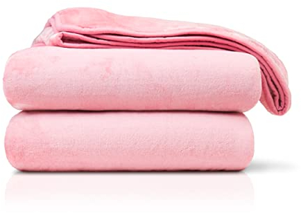 Amago - Kuscheldecke, Cashmere-Feeling, 130 x 170 cm - Altrosa