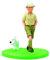 Tim und Struppi PVC-Figur im Kongo in Panoramabox