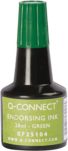 Q-Connect Endorsing Ink 28ml Green (Pack of 10)