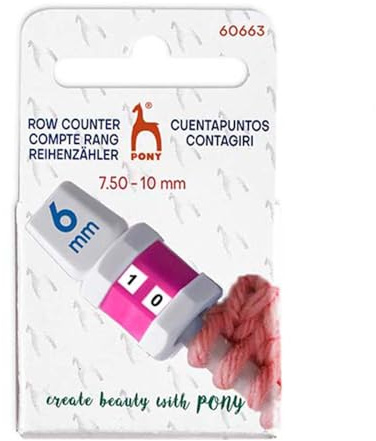 Pony Row Counter Jumbo Oranje 7.50-10.00mm - 1pc